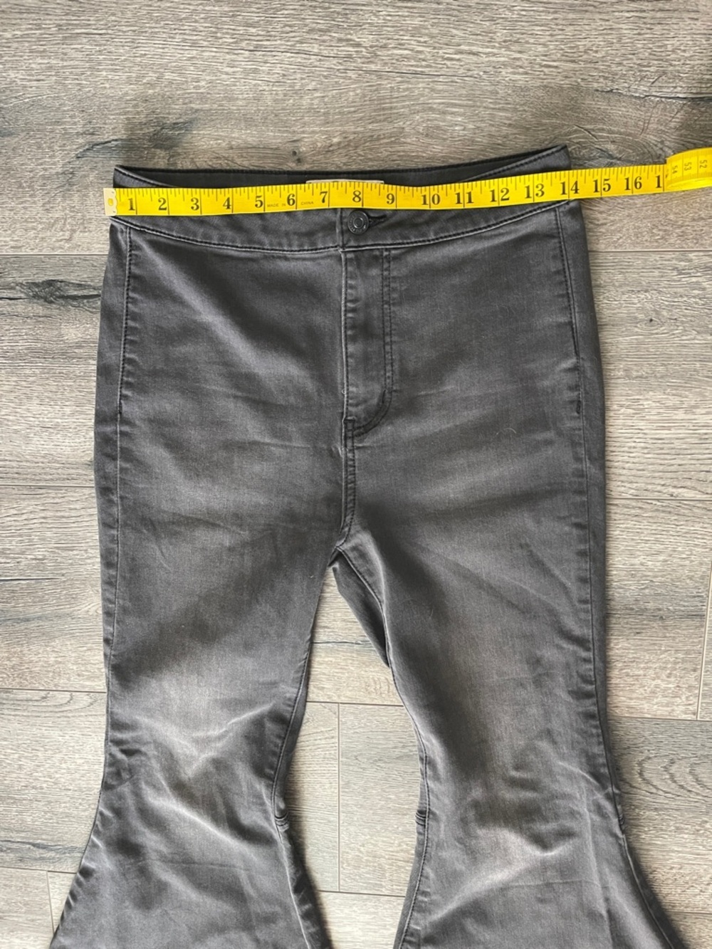 We The Free Black Wide-Leg Flare Jeans - Picture 4 of 15